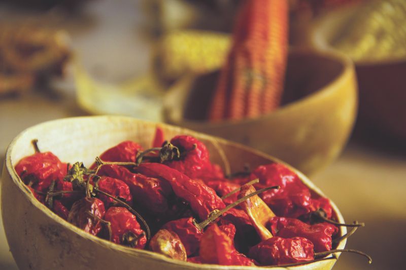 Mexican-inspired fajita grain bowl with peppers